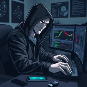 злоумышленник крадет криптовалюту