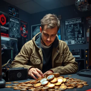 майнер со своим заработком