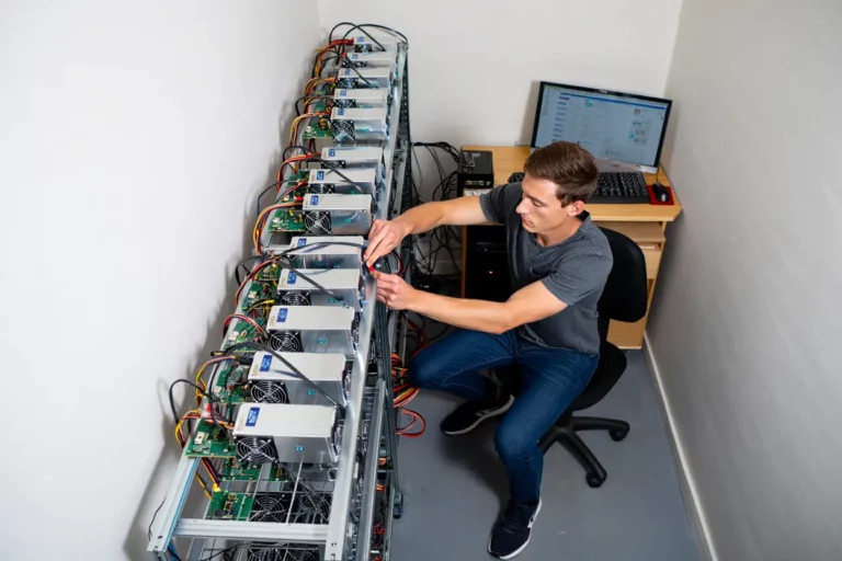 человек настраивает асики